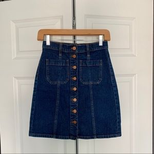 MADEWELL mid-length denim skirt